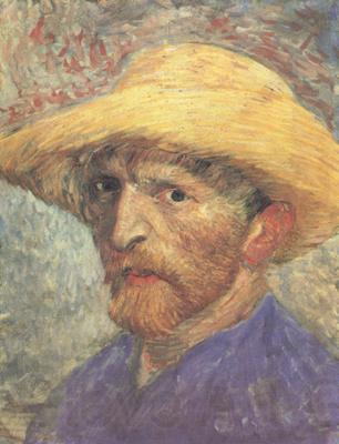 Vincent Van Gogh Self-Portrait with Straw Hat (nn04) Spain oil painting art